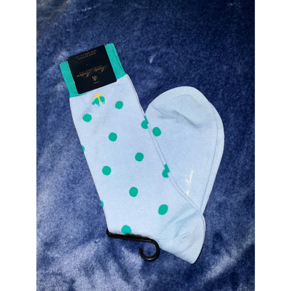 Brooks Brothers Men’s Polka Dot Dress Socks - Picture 2 of 6